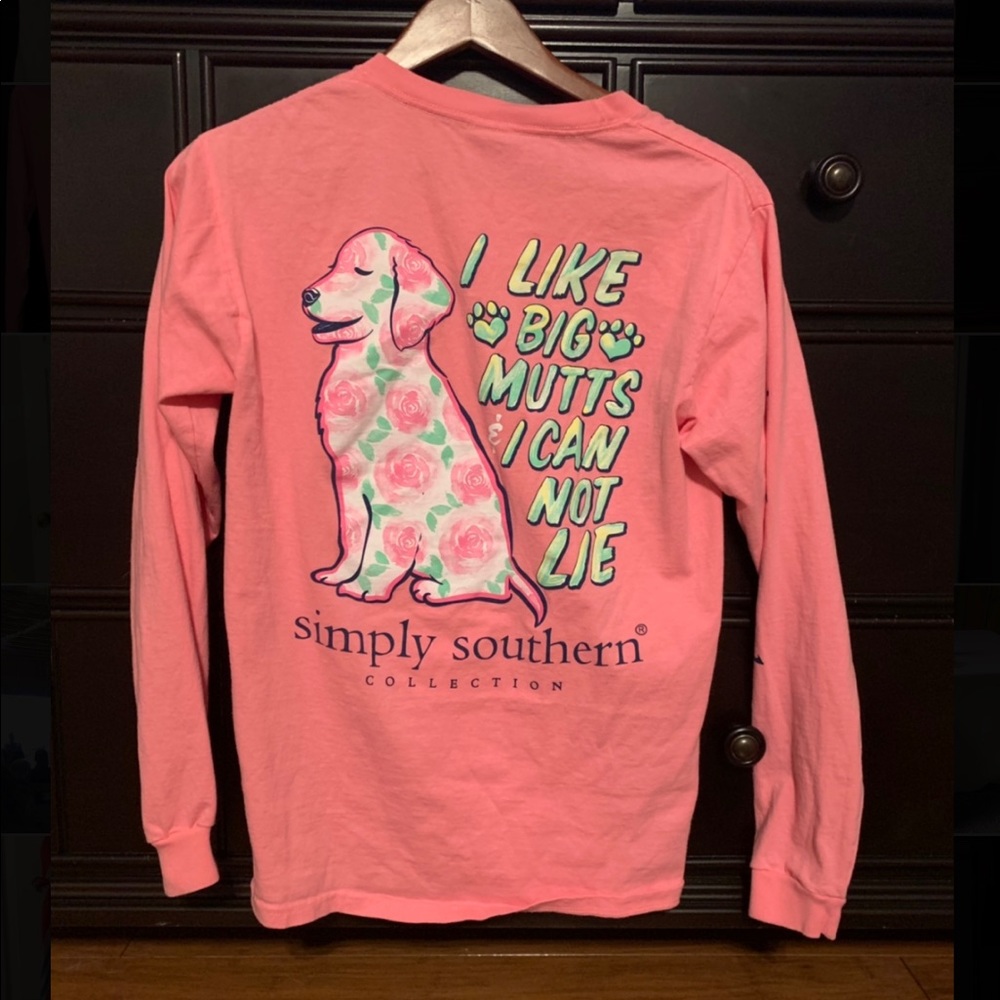 Simply Southern-  long sleeve “I like big mutts”